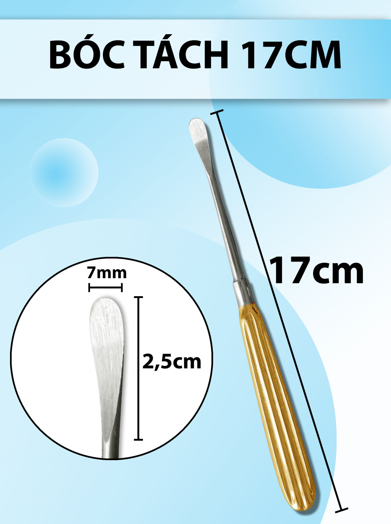 Bóc tách 17cm D2,5cm R7mm 