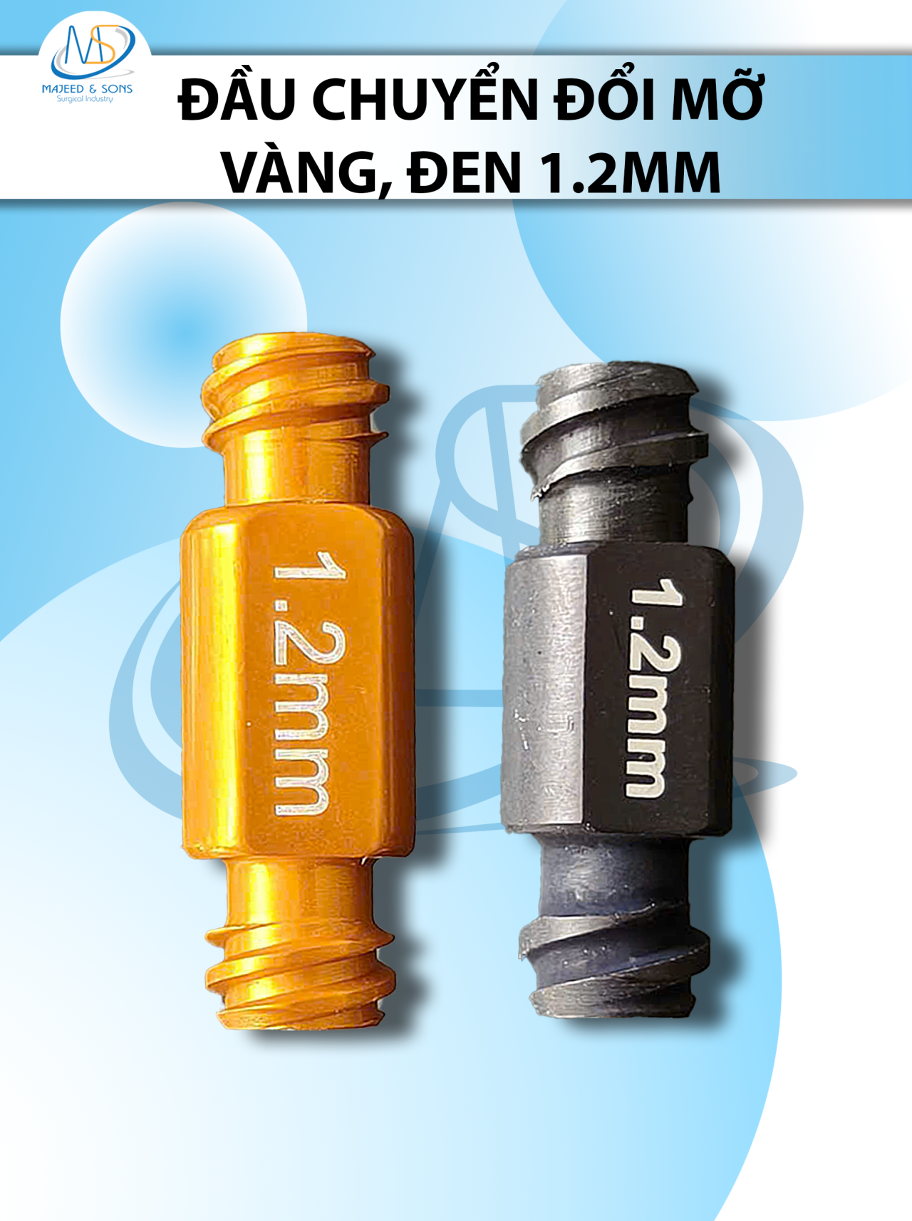 Đầu chuyển đổi mỡ kích thước 1.2mm