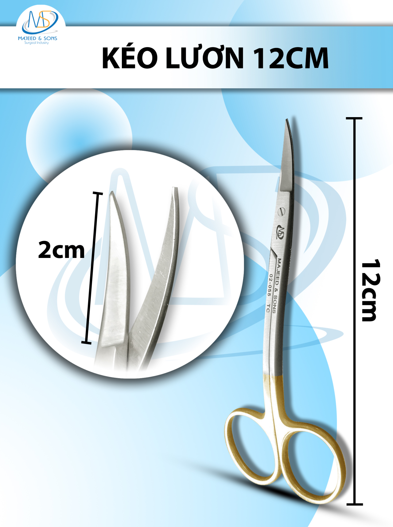 kéo lươn Dài 12cm