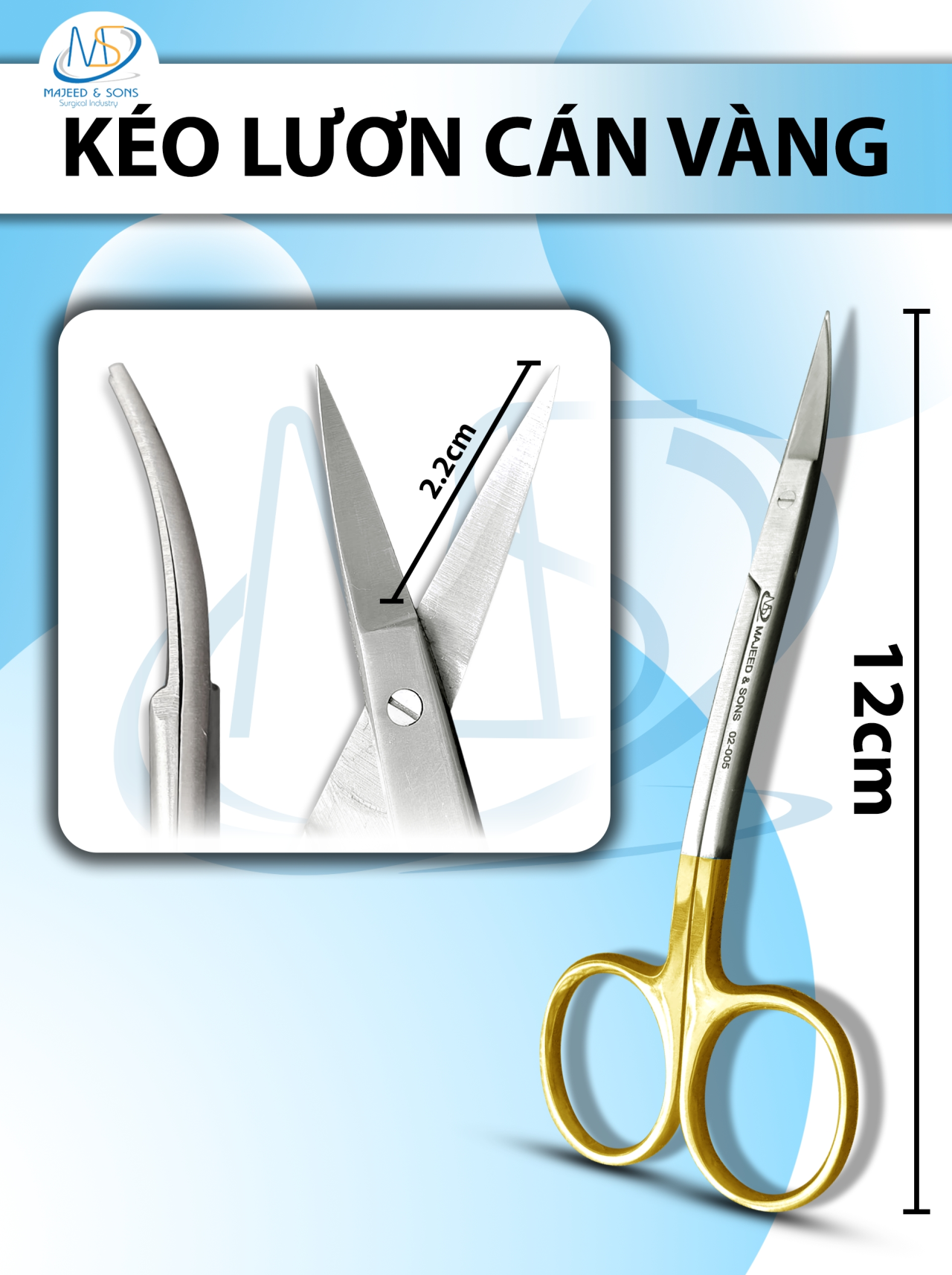 kéo lươn Dài 13cm