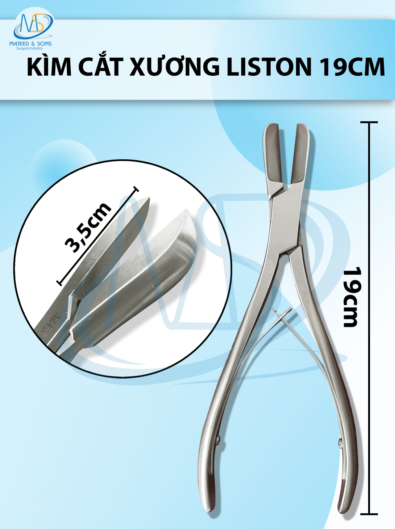 kìm cắt xương liston 19cm