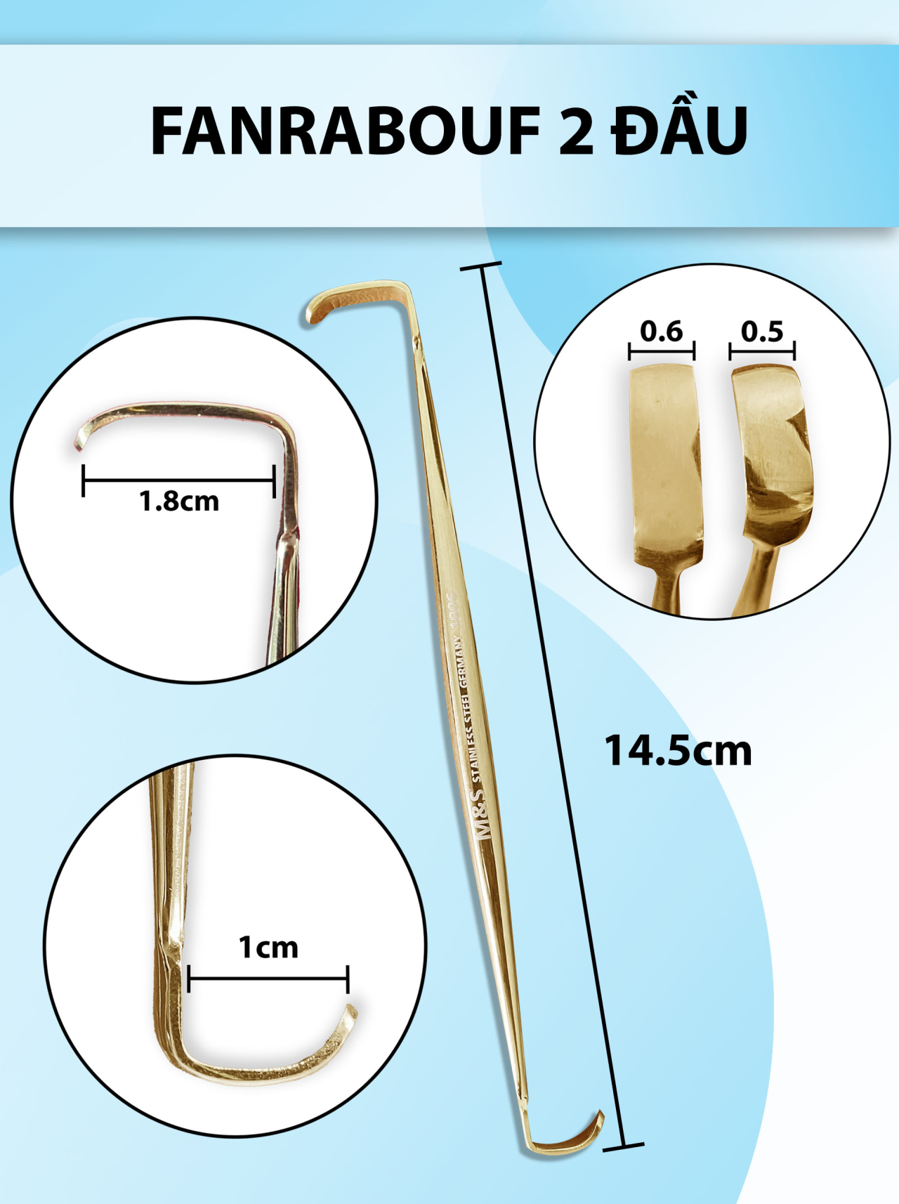 Van phẫu thuật 2 đầu, farabouf 2 đầ