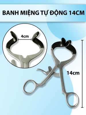 Banh miệng tự động nha khoa 14cm Rộng khe 4cm