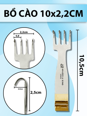 Bồ cào 10x2,2cm, banh vết mổ