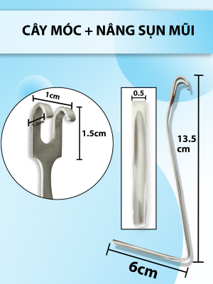 Cây móc và nâng sụn mũi, dùng trong phẫu thuật nâng mũi