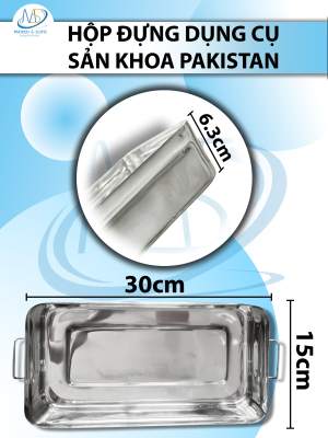 Hộp đựng dụng cụ sản khoa cỡ lớn pakistan D30 R15,1 C6,3