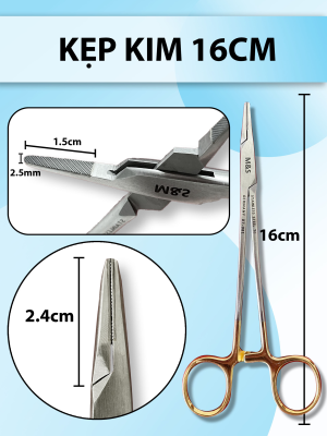 Kẹp kim 16cm, pen kẹp kim, kìm mang kim