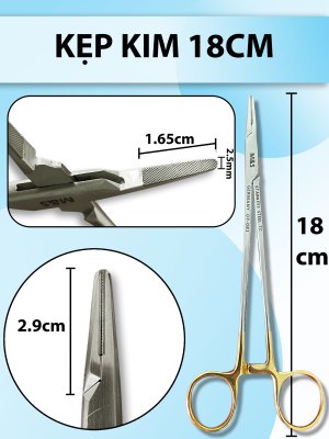 Kẹp kim 18cm, pen kẹp kim, kìm mang kim