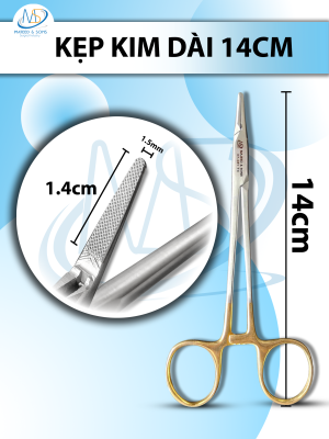 kẹp kim Dài 14cm đầu kẹp D1.4cm R1.5mm
