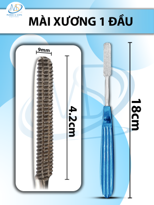 Mài xương 1 đầu 18cm, đầu 4,2cmx0,9cm