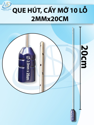 Que tiêm, que hút mỡ cấy 10 lỗ 2mmx20cm